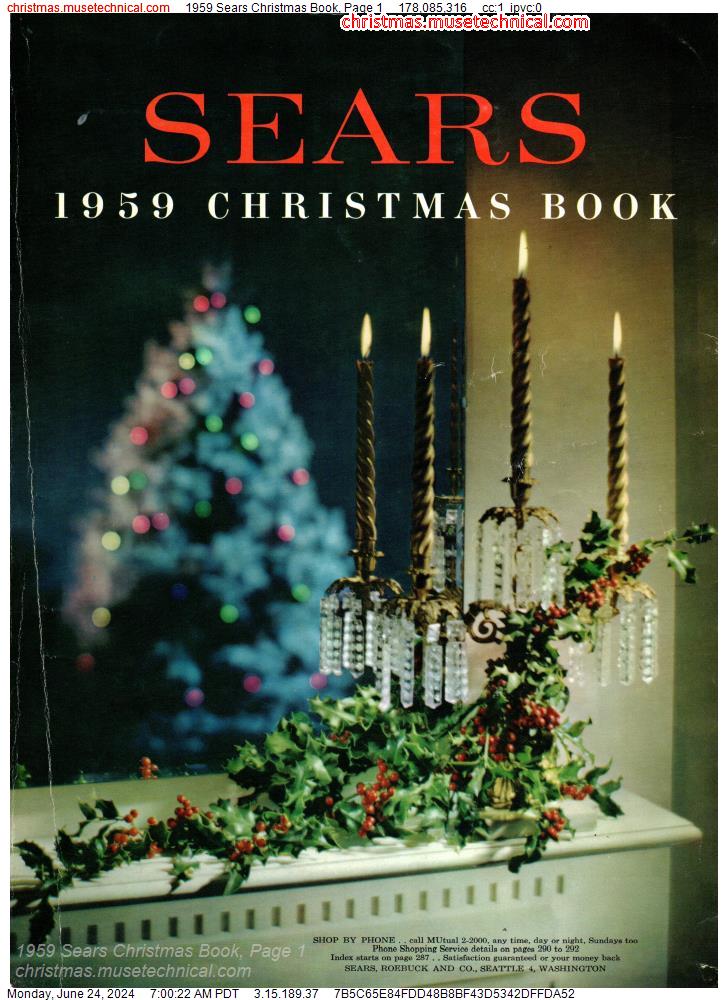 1959 Sears Christmas Book, Page 1
