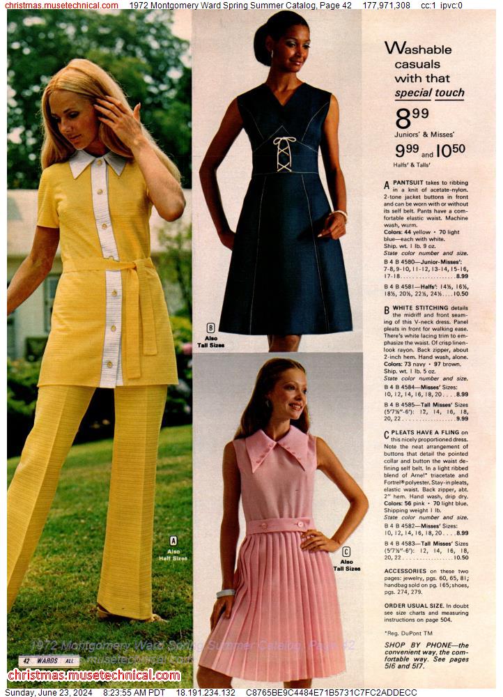 1972 Montgomery Ward Spring Summer Catalog, Page 42