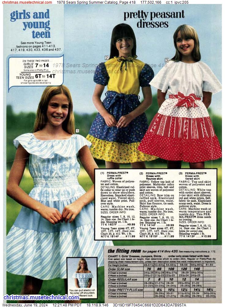 1978 Sears Spring Summer Catalog, Page 418