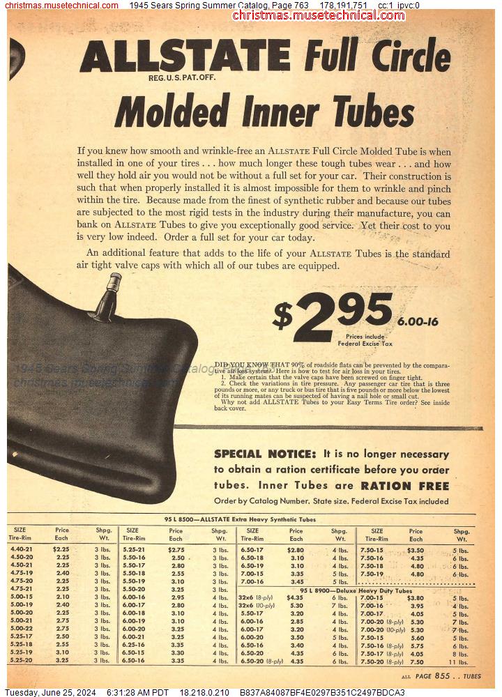 1945 Sears Spring Summer Catalog, Page 763