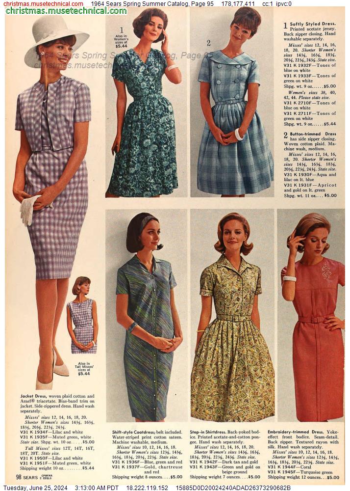 1964 Sears Spring Summer Catalog, Page 95