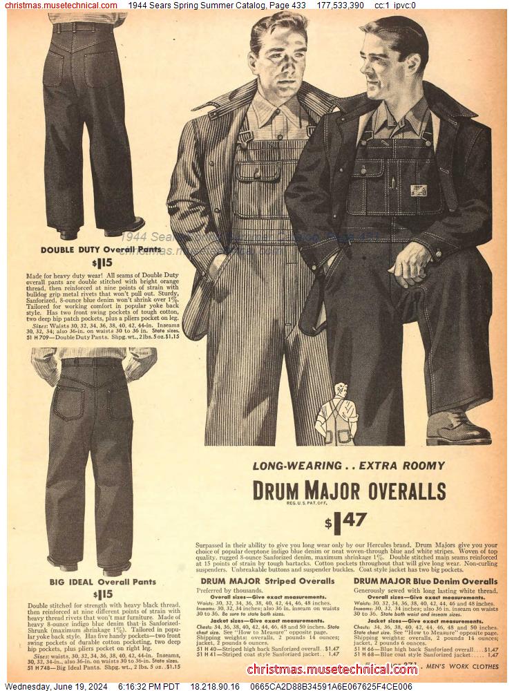 1944 Sears Spring Summer Catalog, Page 433