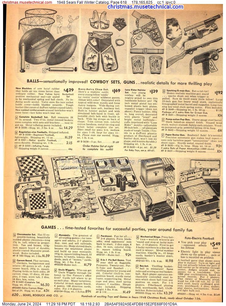1948 Sears Fall Winter Catalog, Page 618