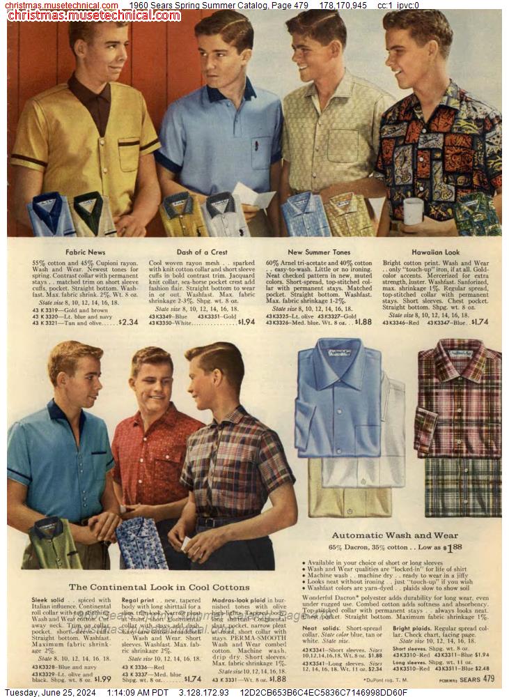 1960 Sears Spring Summer Catalog, Page 479
