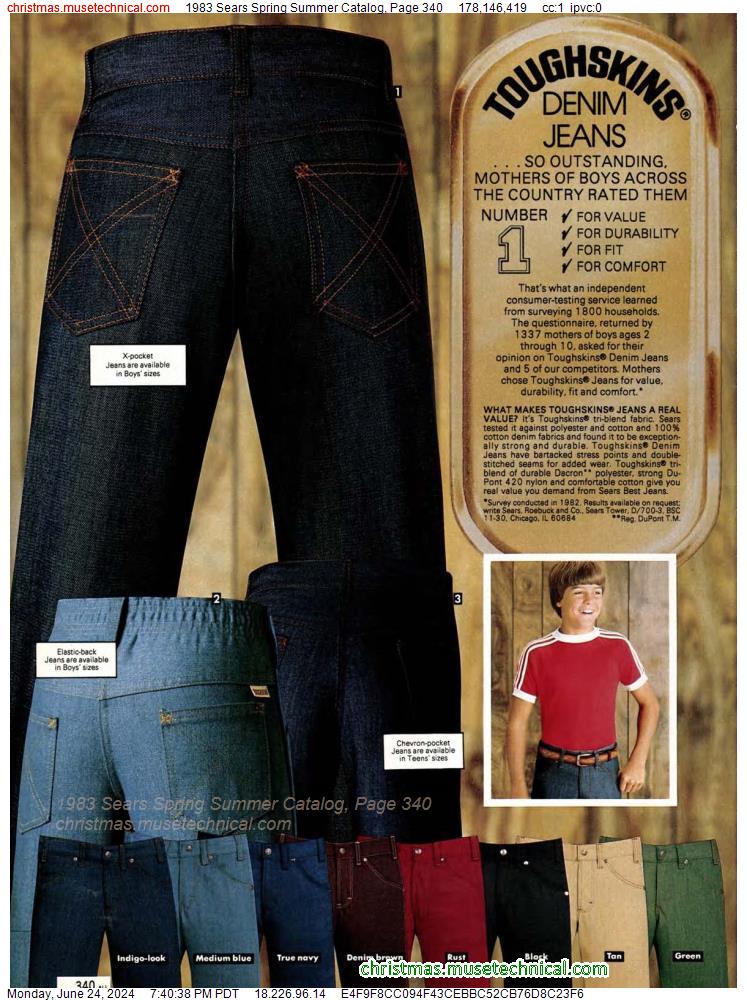 1983 Sears Spring Summer Catalog, Page 340