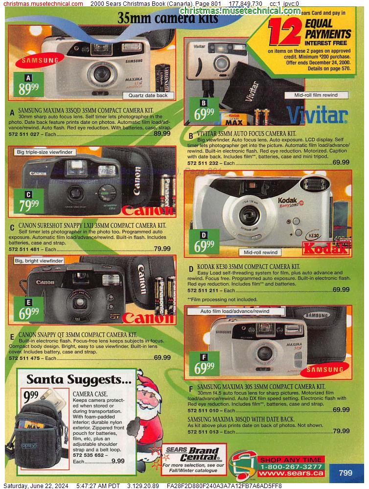2000 Sears Christmas Book (Canada), Page 801