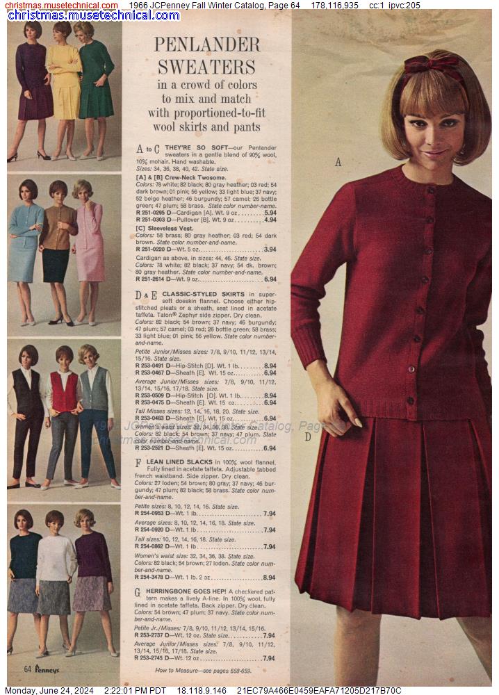 1966 JCPenney Fall Winter Catalog, Page 64