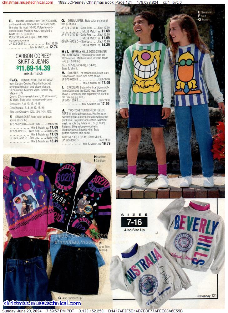 1992 JCPenney Christmas Book, Page 121