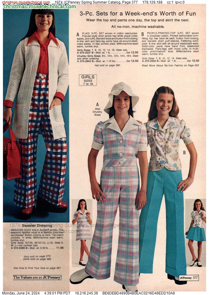 1974 JCPenney Spring Summer Catalog, Page 377