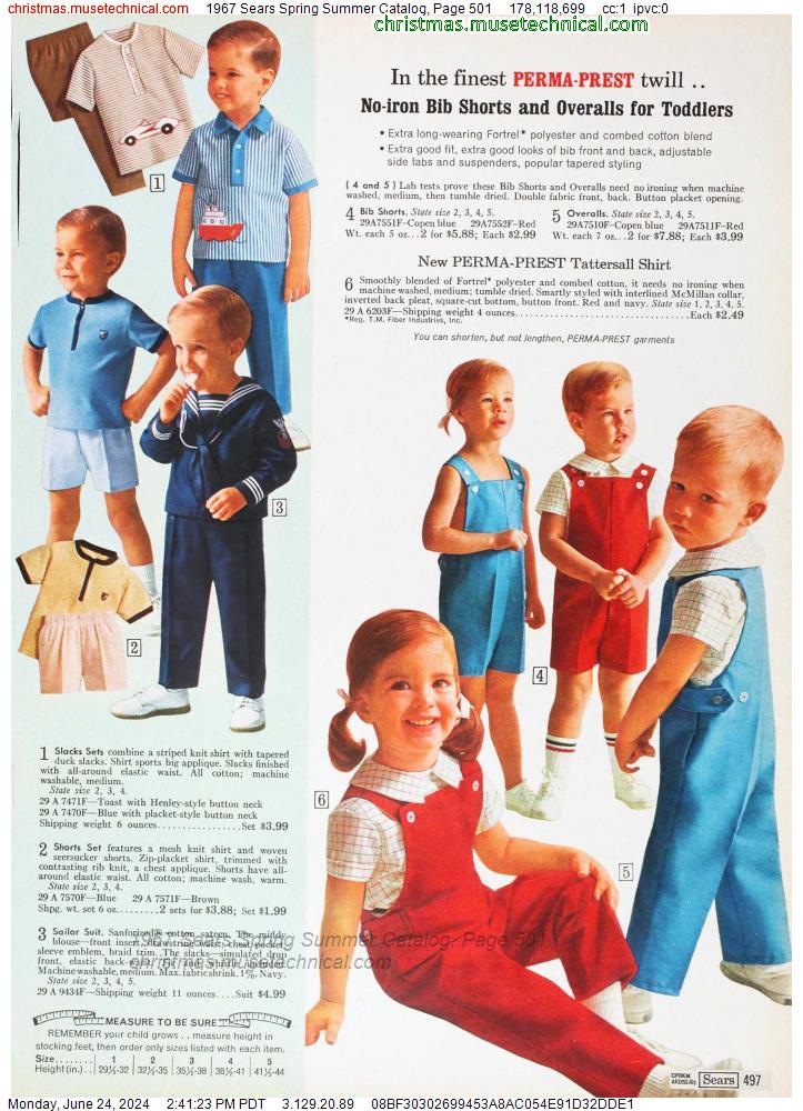 1967 Sears Spring Summer Catalog, Page 501