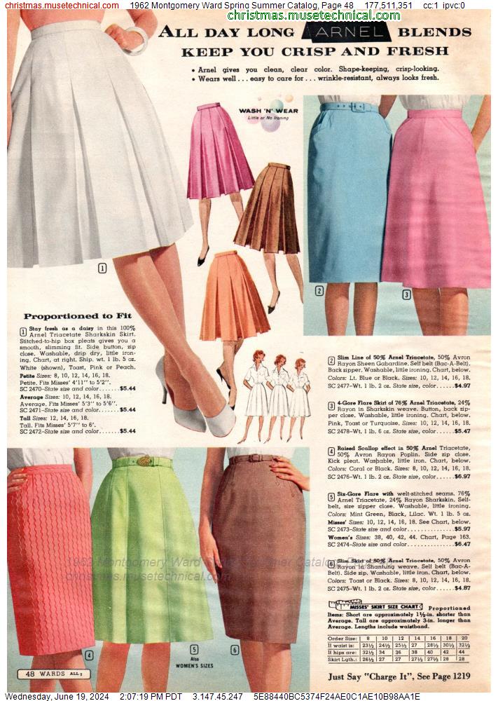 1962 Montgomery Ward Spring Summer Catalog, Page 48