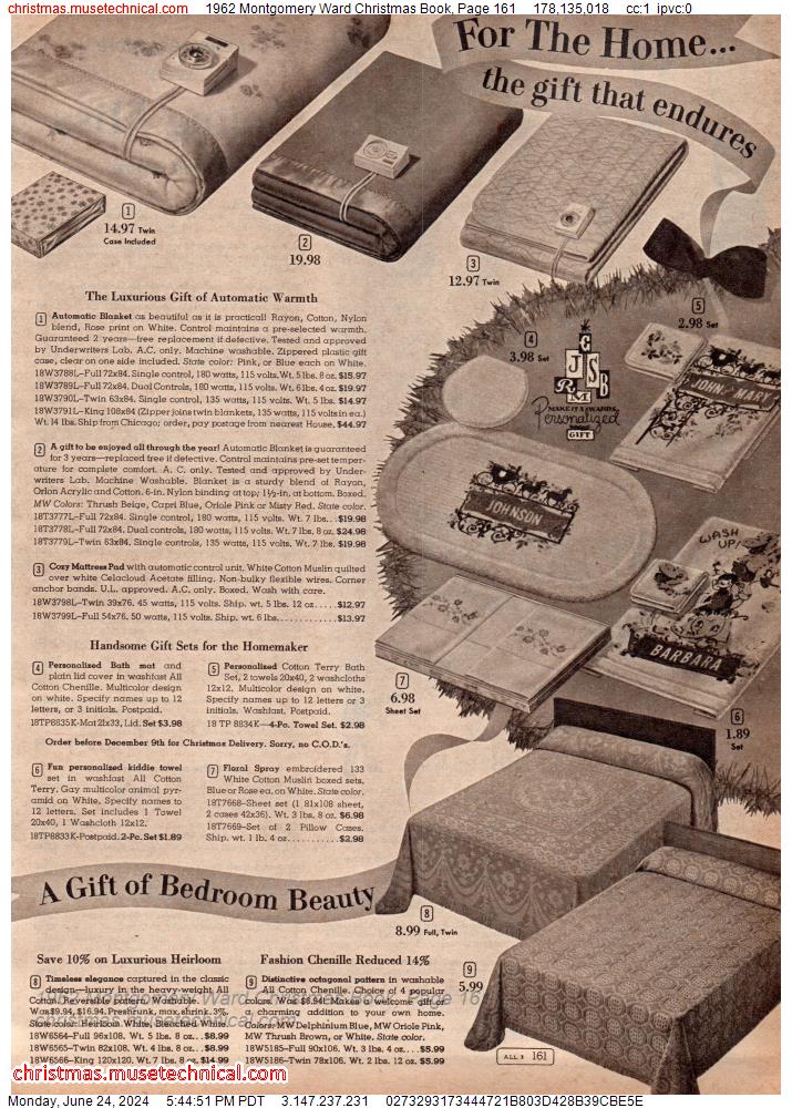 1962 Montgomery Ward Christmas Book, Page 161