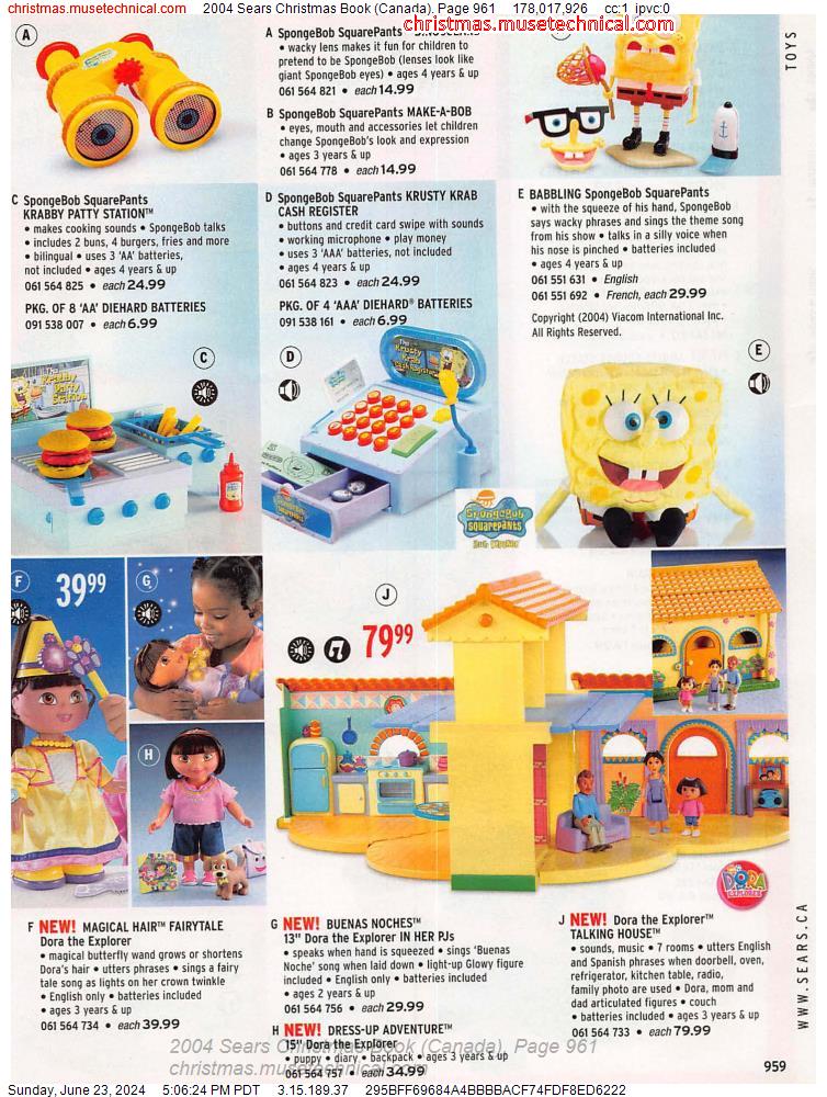 2004 Sears Christmas Book (Canada), Page 961