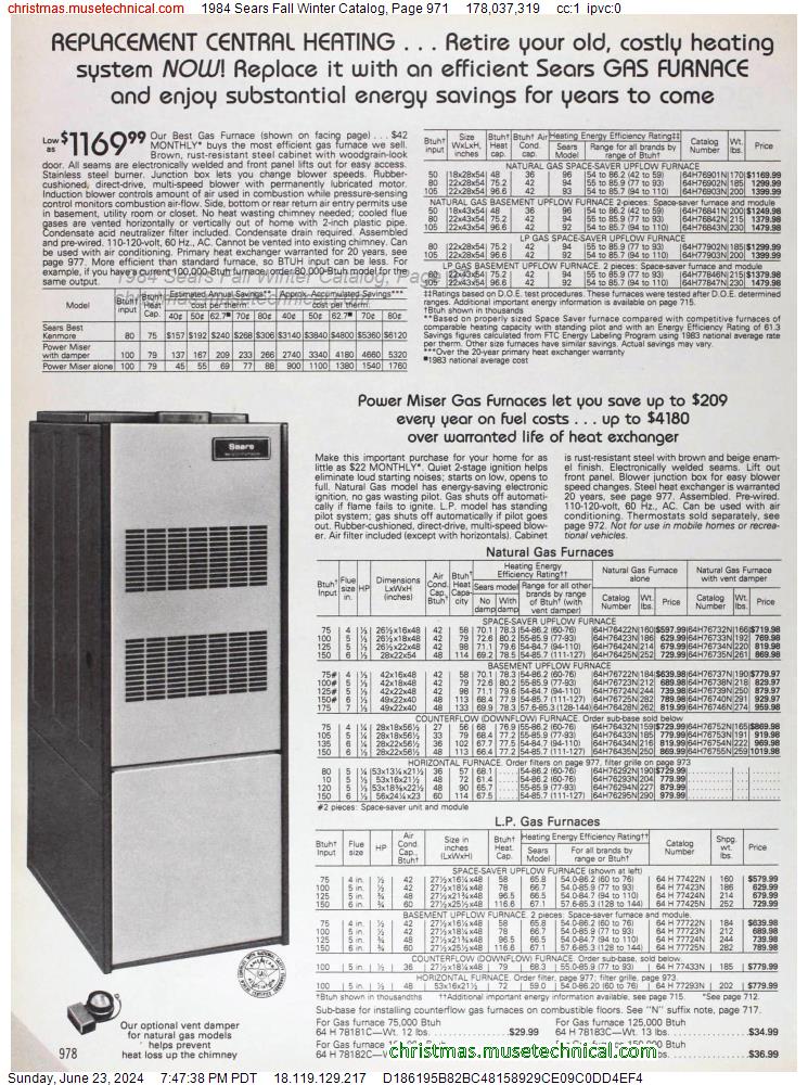 1984 Sears Fall Winter Catalog, Page 971
