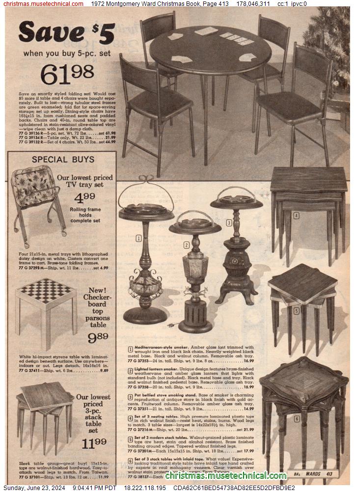1972 Montgomery Ward Christmas Book, Page 413