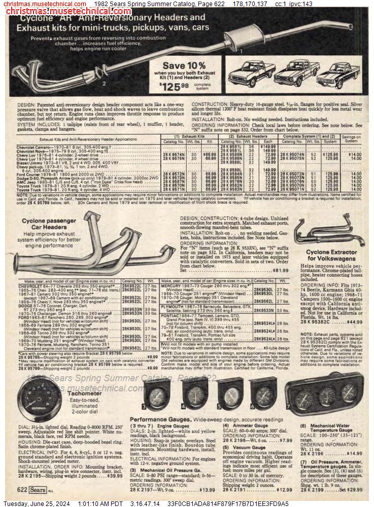 1982 Sears Spring Summer Catalog, Page 622