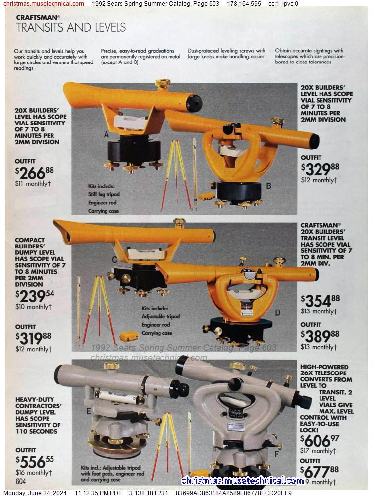 1992 Sears Spring Summer Catalog, Page 603