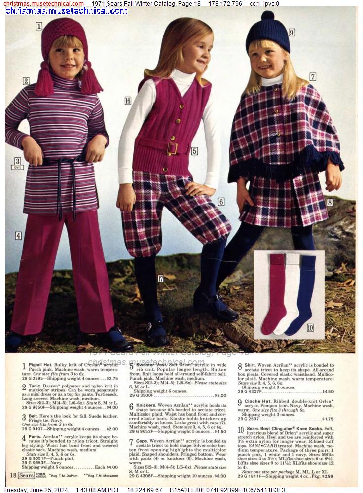 1971 Sears Fall Winter Catalog, Page 18