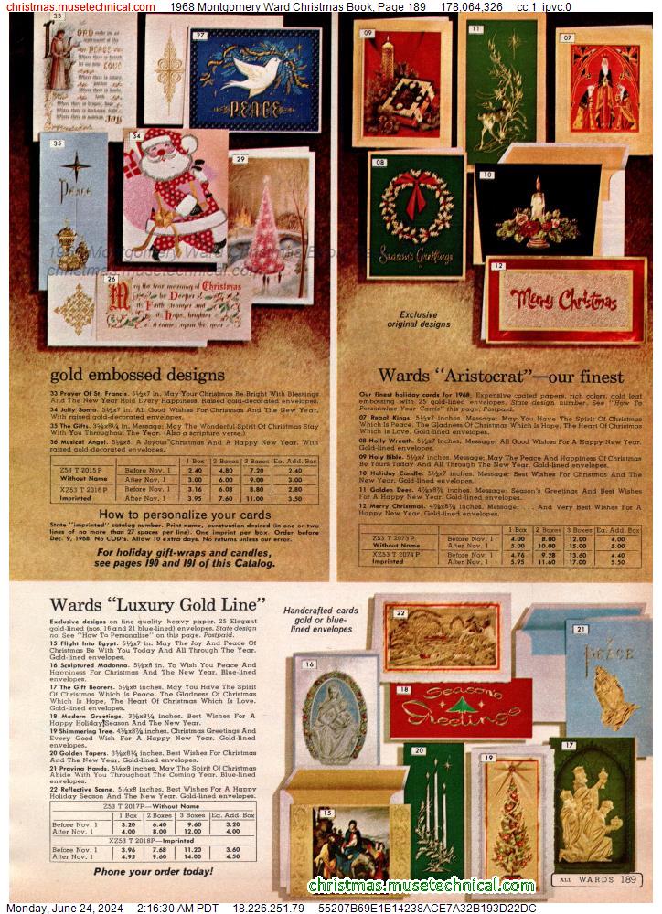 1968 Montgomery Ward Christmas Book, Page 189