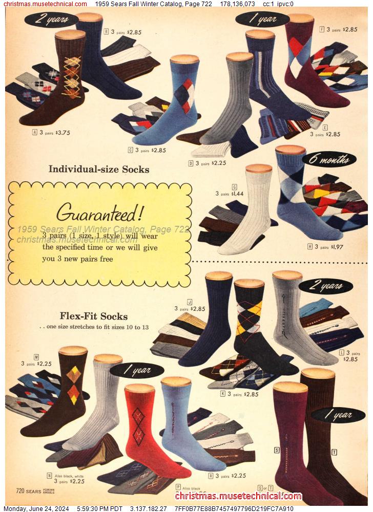 1959 Sears Fall Winter Catalog, Page 722
