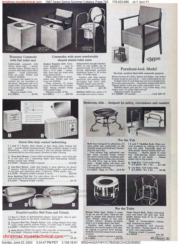 1967 Sears Spring Summer Catalog, Page 793