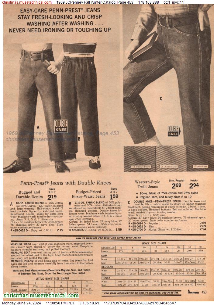 1969 JCPenney Fall Winter Catalog, Page 453