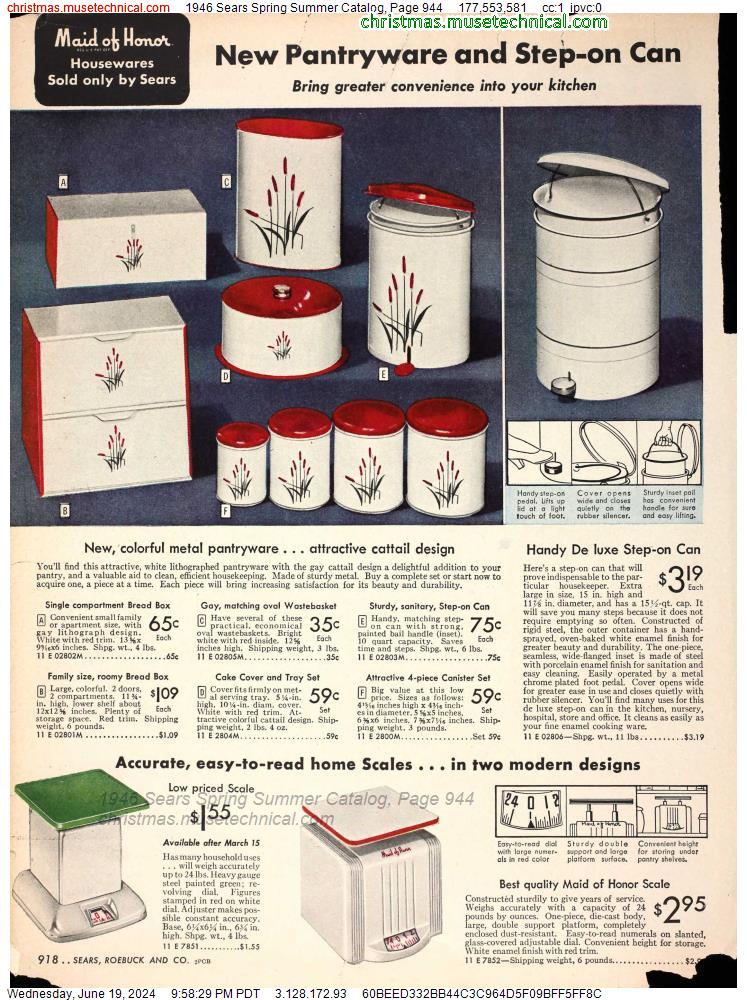 1946 Sears Spring Summer Catalog, Page 944