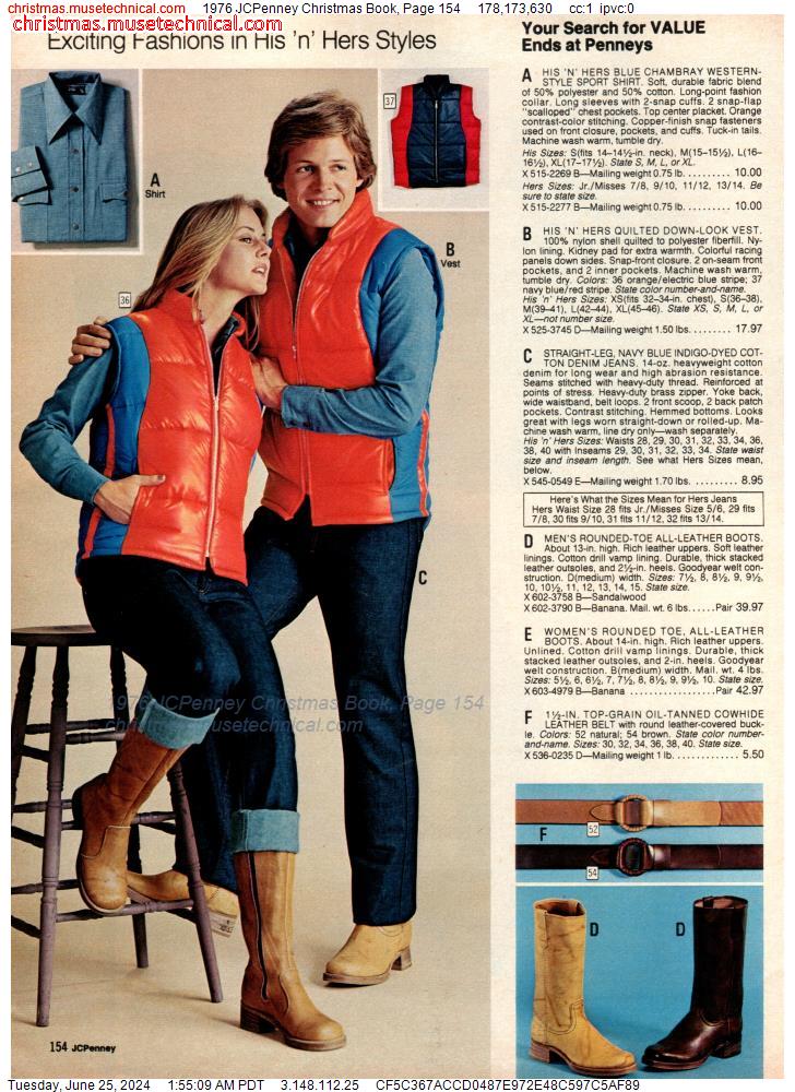 1976 JCPenney Christmas Book, Page 154