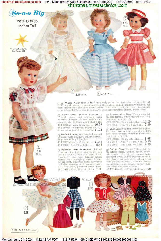 1959 Montgomery Ward Christmas Book, Page 322