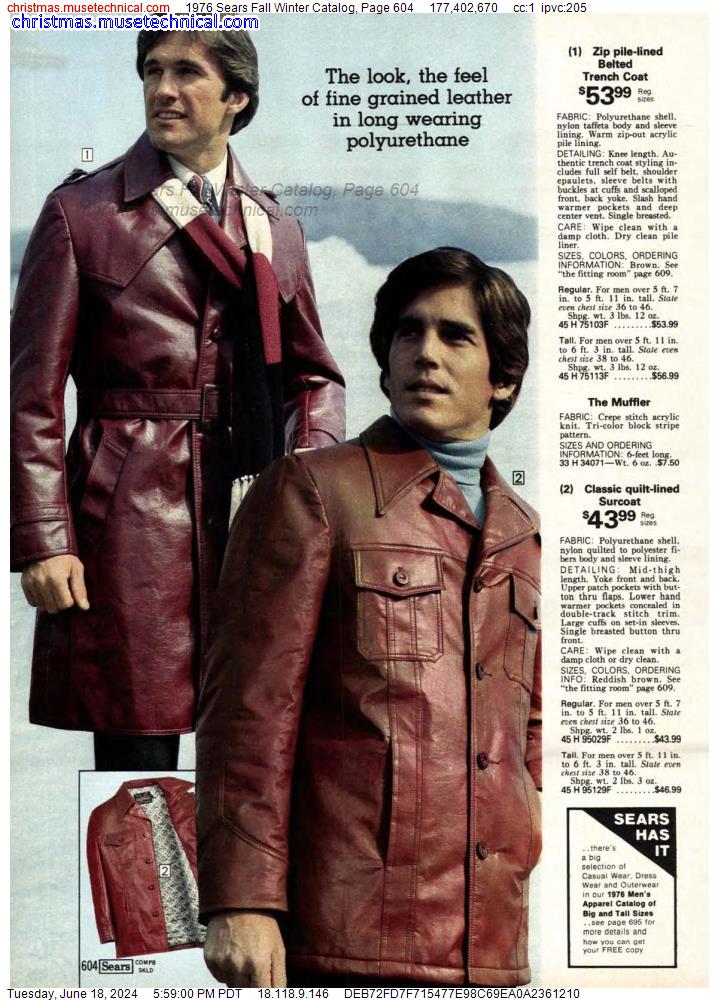 1976 Sears Fall Winter Catalog, Page 604