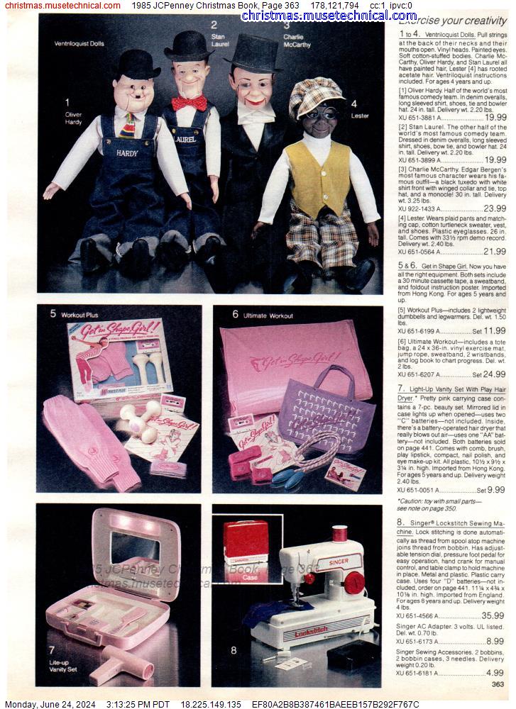 1985 JCPenney Christmas Book, Page 363
