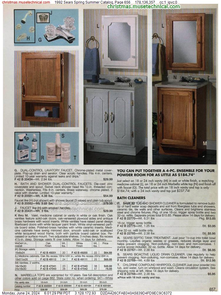 1992 Sears Spring Summer Catalog, Page 656