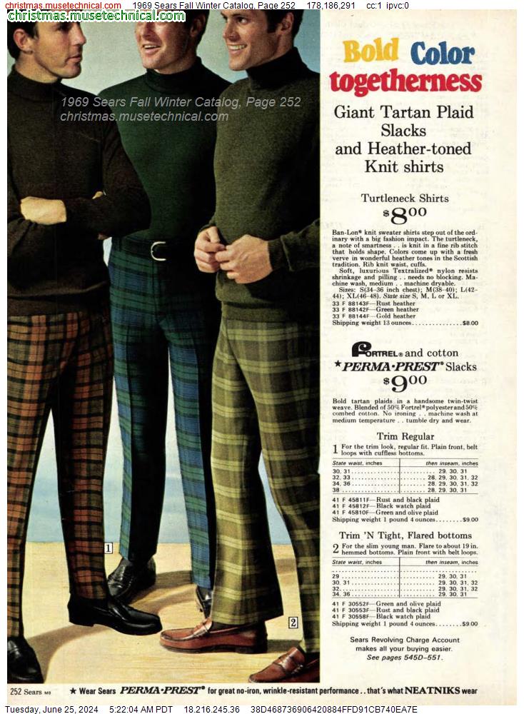 1969 Sears Fall Winter Catalog, Page 252