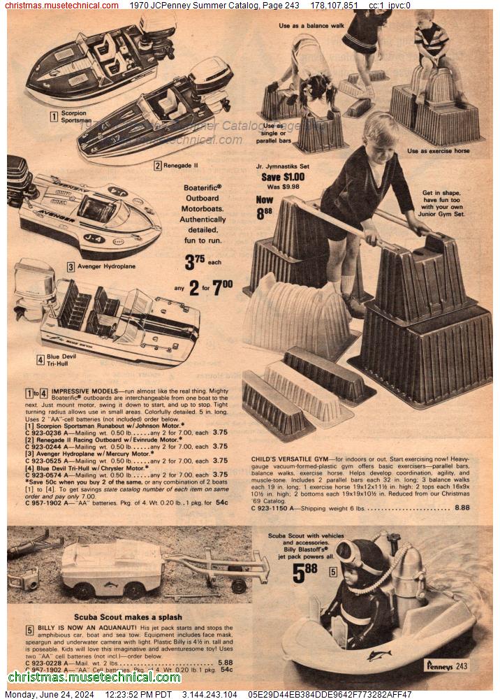 1970 JCPenney Summer Catalog, Page 243