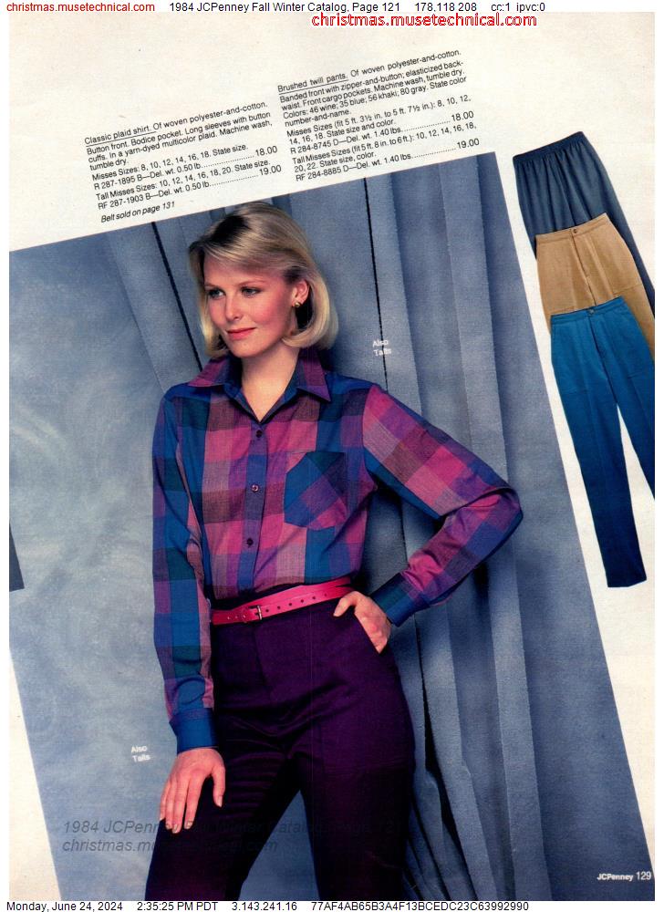 1984 JCPenney Fall Winter Catalog, Page 121