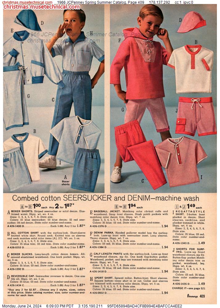 1966 JCPenney Spring Summer Catalog, Page 409