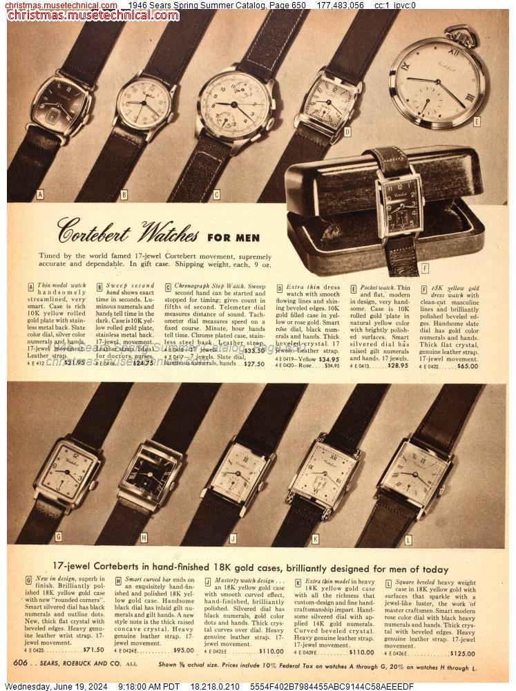 1946 Sears Spring Summer Catalog, Page 650