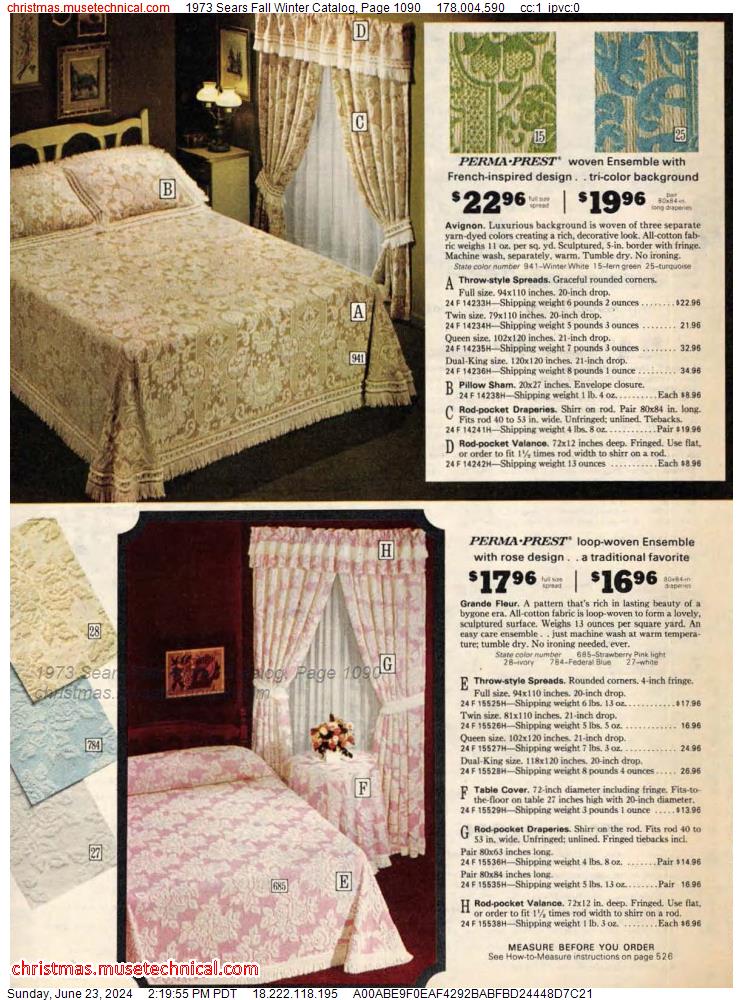 1973 Sears Fall Winter Catalog, Page 1090