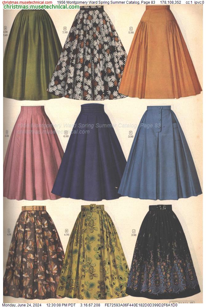 1956 Montgomery Ward Spring Summer Catalog, Page 83