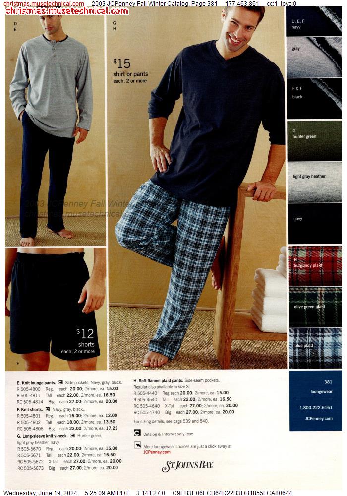 2003 JCPenney Fall Winter Catalog, Page 381
