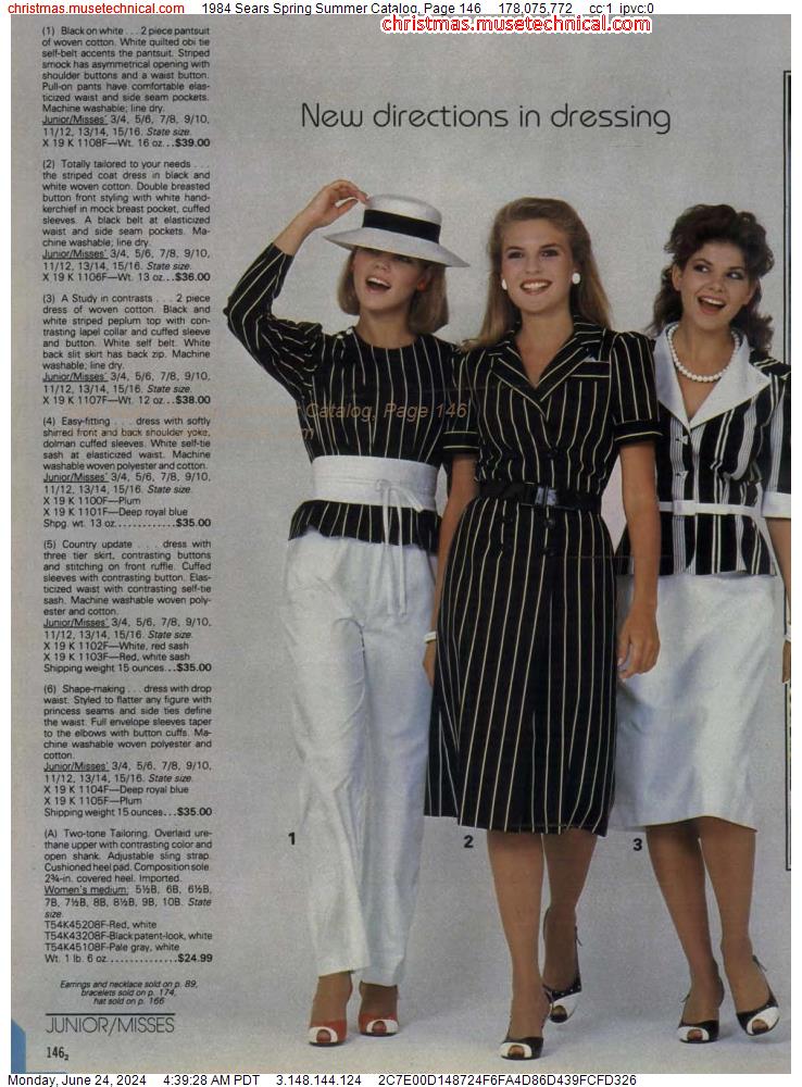 1984 Sears Spring Summer Catalog, Page 146