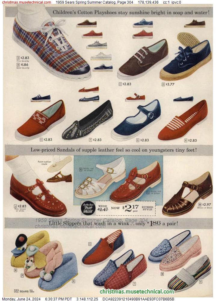 1959 Sears Spring Summer Catalog, Page 304