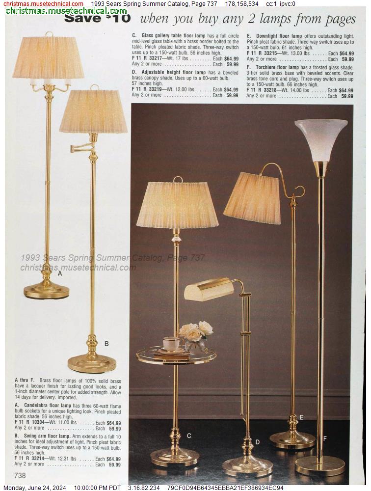 1993 Sears Spring Summer Catalog, Page 737