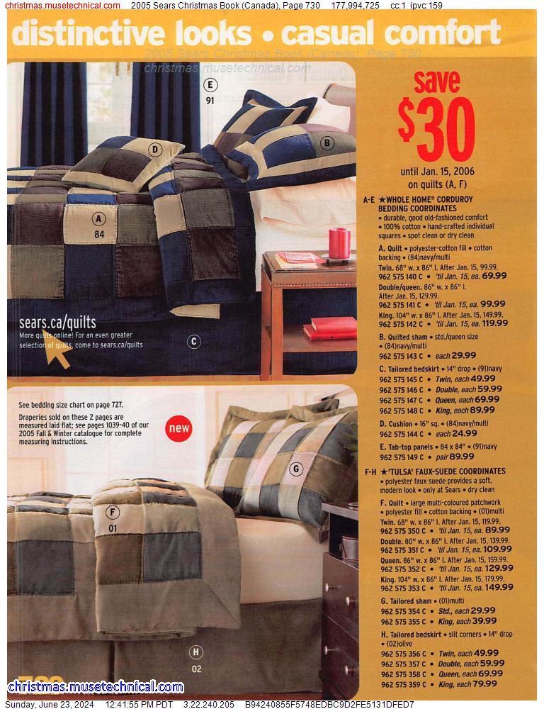 2005 Sears Christmas Book (Canada), Page 730