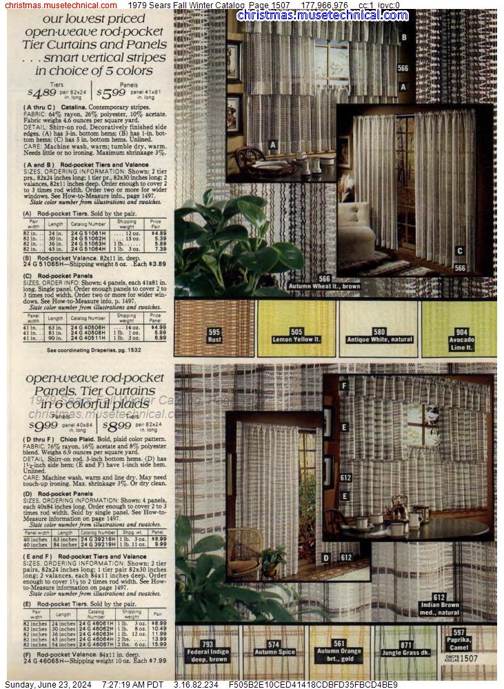 1979 Sears Fall Winter Catalog, Page 1507