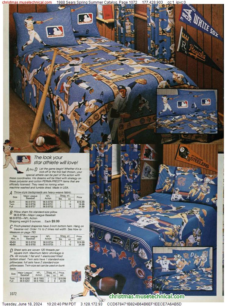 1988 Sears Spring Summer Catalog, Page 1072