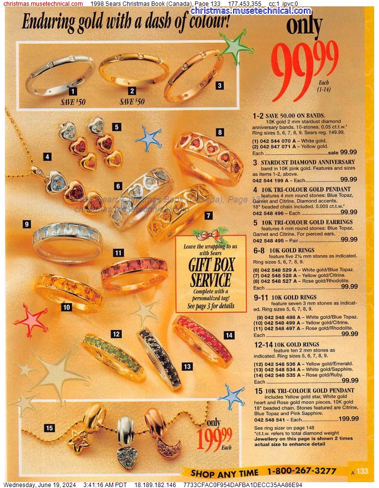 1998 Sears Christmas Book (Canada), Page 133