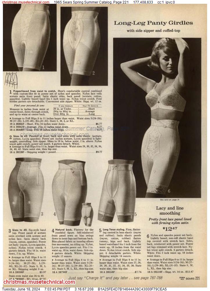 1965 Sears Spring Summer Catalog, Page 221