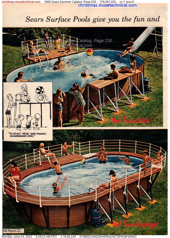 1969 Sears Summer Catalog, Page 230