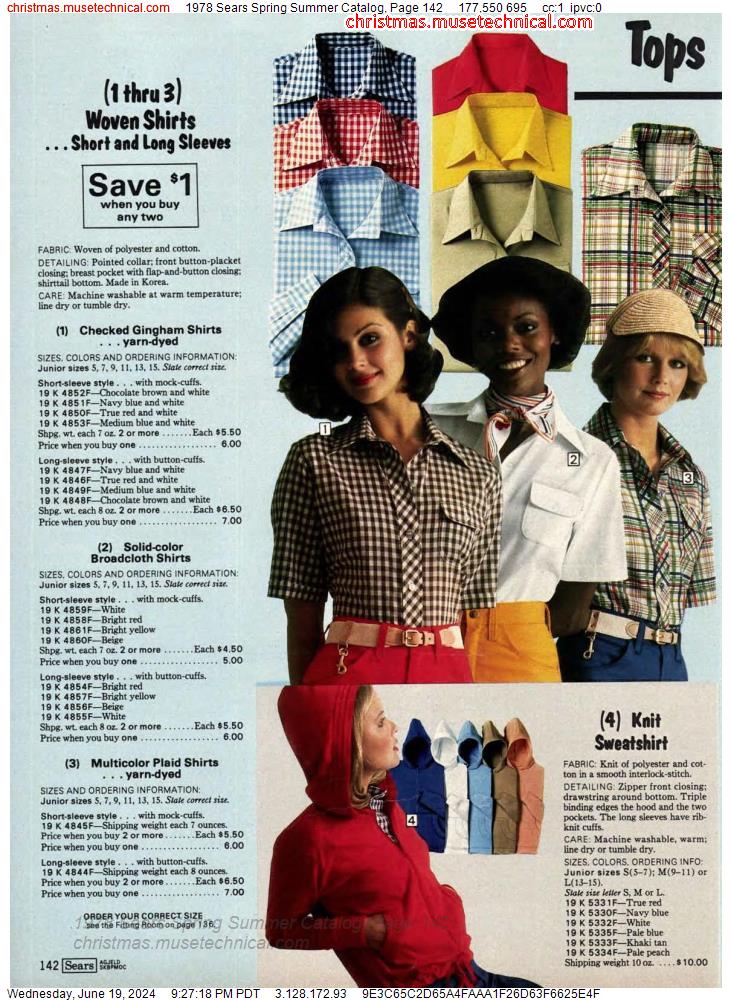 1978 Sears Spring Summer Catalog, Page 142